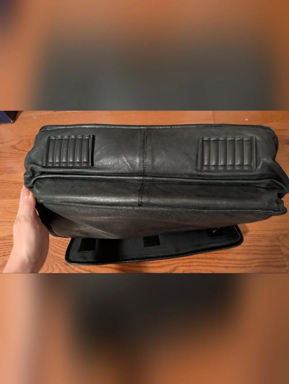 Classic Black Leather Briefcase - Men Bags